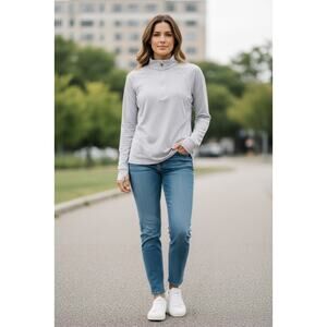 Athleta Pacifica Long Sleeve Top – Large – White